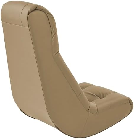 FDP Tufted Floor Rocker for Kids, Teens and Adults Comfortable, Ergonomic Chair for Reading, Playing Video Games, or Watching TV - Sand, 10488-SD
