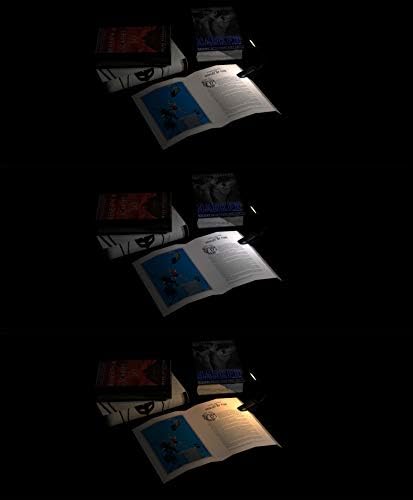 ZYK Book Light, 12 LED USB Rechargeable Reading Light with 3-Level Brightness for Eye Protection Night Reading Lamp