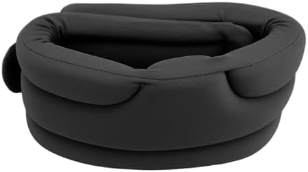 Neck Brace for Neck Pain and Support, Soft Neck Support Brace for Sleeping, Adjustable Cervical Collar Keep Vertebrae Stable and Aligned, Relief of Cervical Spine Pressure (Black)