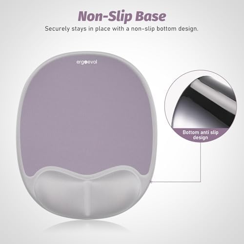 Memory Foam Mouse Pad with Wrist Rest for Vertical Mouse