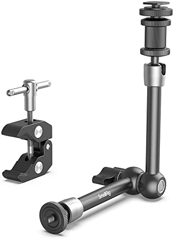 SMALLRIG 11'' Articulating Magic Arm and Clamp with 1/4 and 3/8 Thread