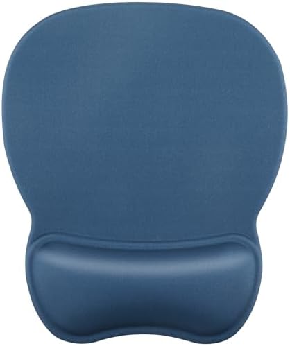 MROCO Ergonomic Mouse Pad with Gel Wrist Rest, 9.4 x 8.1 in, Navy Blue