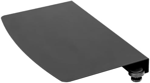 VIVO Clamp-on 17 inch Corner Desk Connector Sleeve Plate, L Desk Platform Extender Attachment, Black, DESK-AC07C