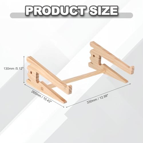 PATIKIL Wooden Laptop Stand 1Pack Dual-Use Laptop Stand Vertical for 13-18