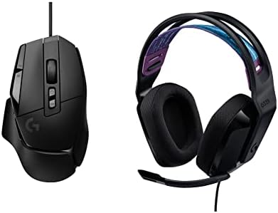 Logitech G502 X Wired Gaming Mouse + G335 Wired Gaming Headset - Black