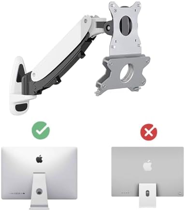 iMac VESA Mount Adapter Plate Bracket - 100mm/75mm Convertible for 21.5-inch, 24-inch & 27-inch iMac (Models Before 2021), 3mm Thick, No Drilling Required