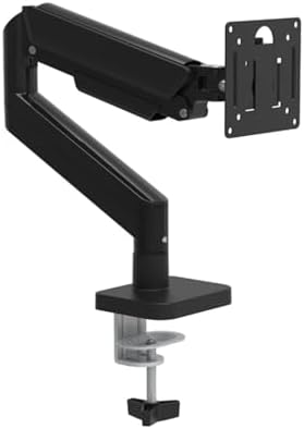 Gas spring full-motion desktop clamping 17-32 inch LCD LED monitor stand arm with a load capacity of 2-10 kg(Black)