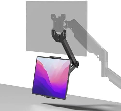 Universal VESA Mount Adapter for Tablets,Monitor Arm Extension Arm,Compatible with 4.7-15.6" Tablet/Phone/Portable Screen,Fits VESA 75x75 & 100x100,MAT002-XL