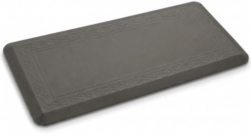 24 x 60 Inch Extra Support Anti Fatigue Comfort Kitchen Mat, Waterproof Long Kitchen Runner, Non-Slip Standing Desk Mat, Commercial Pads for Offices, Home, Garages (Bordeaux Grey, 24'' x 60'')