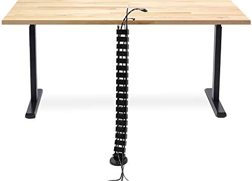 Mount-It! Cable Management Spine, 50" Desk Cord Organizer
