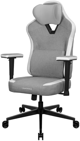 ThunderX3 EAZE Fabric Gaming Chair, Memory Foam, Loft Light Grey