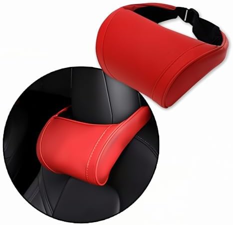 Car Headrest Neck Pillow Support Memory Foam Ergonomic Design Accessory for Driving Seat Fatigue Relief Compatible with Model S X 3 Y & Cybertruck - 1 Piece