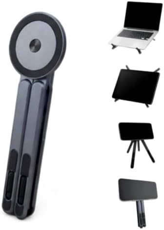 4-in-1 Magnetic Foldable Stand, Adjustable Holder for 10-17" Laptop, 4-13" Phone & Tablet