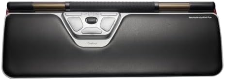 Contour RollerMouse Red Ergonomic Mouse for Shoulder Forearm Wrist Strain Relief for RSI Carpal Tunnel Centered Rollerbar 6 Customizable Buttons 10 Speed Settings Mac/PC Compatible - Wireless - Plus