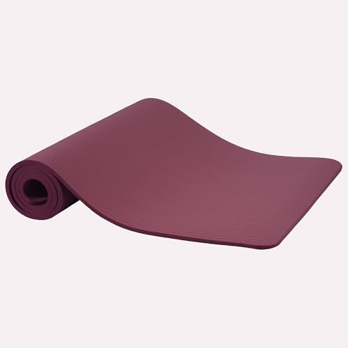 Fitvids 1/2-inch Thick High Density Exercise Yoga Mat with Carrying Strap