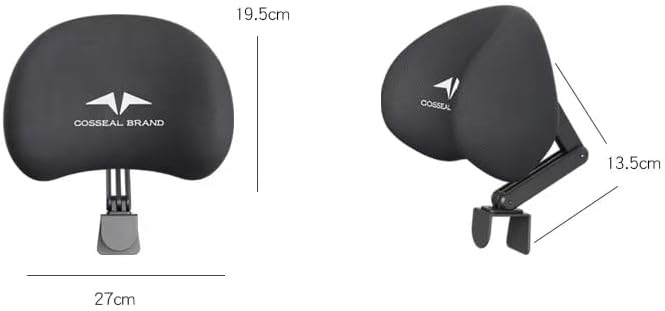 Memory Foam Headrest Attachment for Office Chair, Adjustable Lumbar Support Pillow, Elastic Sponge Head Pillow, Desk Chair Neck Support