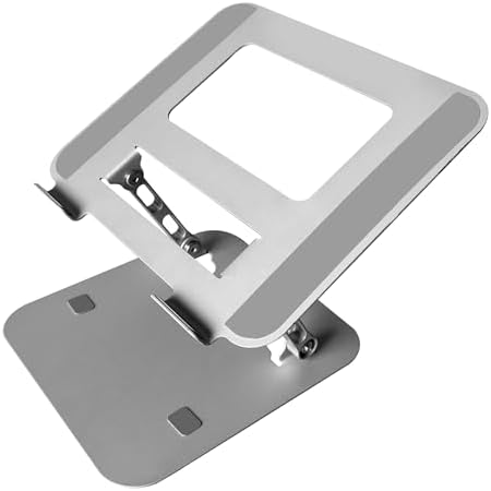 Multi-Angle Laptop Stand – Adjustable Ergonomic Desk Stand for 10–17" Laptops, Foldable & Portable, Ventilated Cooling Design, Non-Slip Base, Aluminum Computer Riser for Home & Office