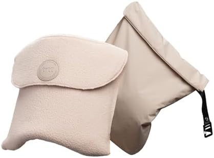 Trtl Travel Pillow Original 2.0 – Scientifically Proven Super Soft Travel Pillow with Premium Head & Neck Support – for Airplane Travel – Machine Washable – Lightweight & Compact – Sand Beige