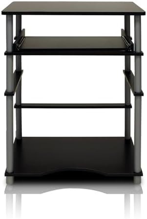 Furinno Home Laptop Notebook Computer Desk, Black/Grey