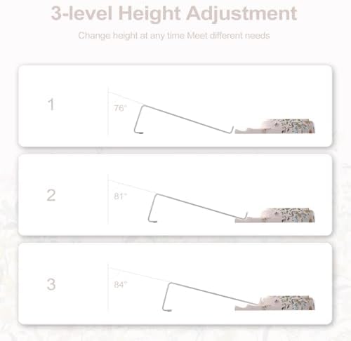 HAOCOO Keyboard Stand with Wrist Rest, Ergonomic Wrist Rest Office Desk Accessorie, 3-Level Height Adjustment Acrylic Keyboard Riser, Easy Typing Wrist Support for Computer