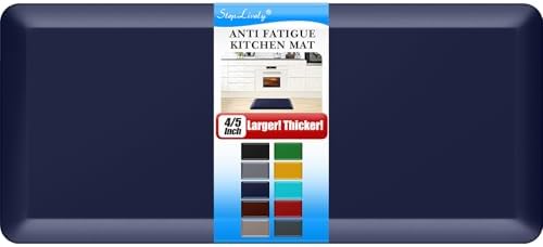 4/5 Inch Thick Kitchen Mat - Cushioned Anti Fatigue Mat for Kitchen Floor