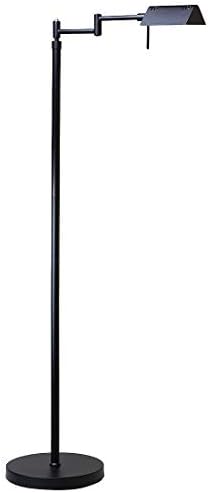 O'Bright Brook Adjustable Dimmable LED Pharmacy Floor Lamp, Black