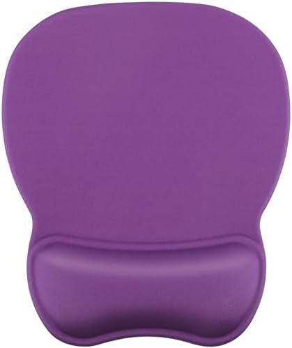 MROCO Ergonomic Mouse Pad with Gel Wrist Rest, 9.4 x 8.1 in, Violet Purple