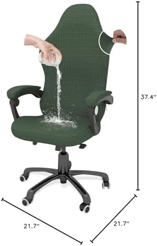 Gaming Chair Cover Game Chair Cover for Reclining Rotating Chair, Green