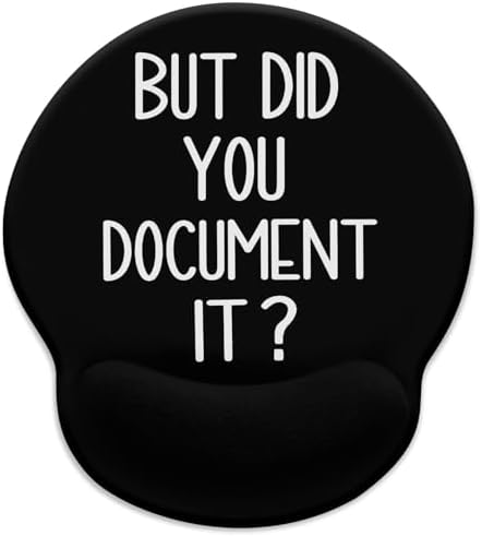 Blusabaca Funny Mouse Pad with Wrist Rest Ergonomic Mousepad Office Gifts