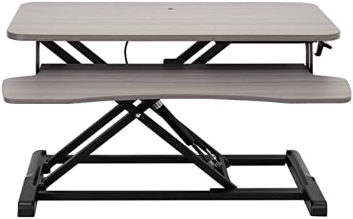VIVO Dark Gray 32 inch Standing Desk Converter, DESK-V000KG