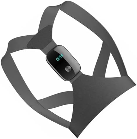 Electronic Posture Reminder Back Posture Corrector Belt for Adults and Upper Back Hunchback Correction Brace Shoulder Support, Black
