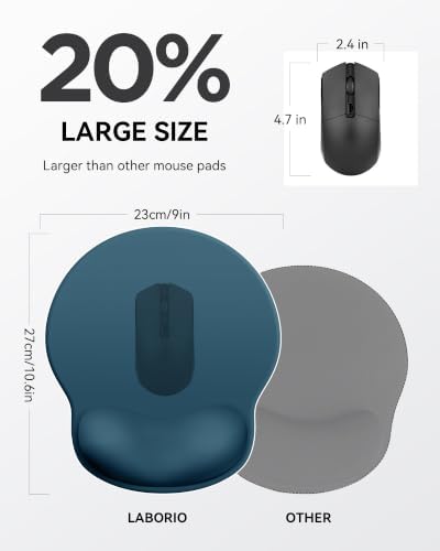 Mouse Pad with Wrist Rest for Desktop Large Ergonomic Mouse Mat(Navy Blue)