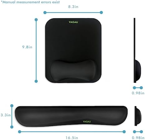 VAGAU Premium Keyboard Wrist Rest and Mouse Pad Wrist Support
