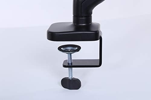 ApexDesk Dual Monitor Arm Desk Mount – Adjustable Height Gas Spring – VESA Mount with C Clamp & Mounting Base – Computer Monitor Stand for Screen up to 32 inch – Holds up to 20 lbs., Black (DMM-24)