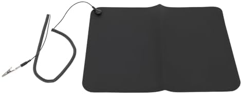 Jeffergarden Grounding Mat Pad, 11.81x15.75in PU Desk Pad for Static