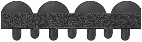 Crown Yoga-Flex, 36" x 48", Black High/Low Bubble Surface, Rectangular