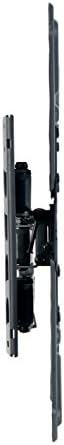 QualGear Qg-TM-021-Blk Universal Ultra Slim Low Profile Articulating Wall Mounting Kit for Most 23-Inch to 47-Inch and Some 55-Inch Led TVs, with 6ft HDMI V2.0 Cable, Black