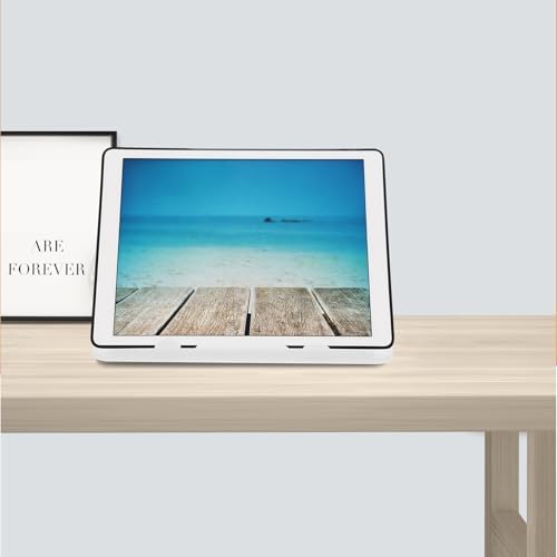 Adjustable Foldable Laptop Stand for Desk with Lightweight Plastic and Silicone Design and Tablet Holder for Home and Office Use