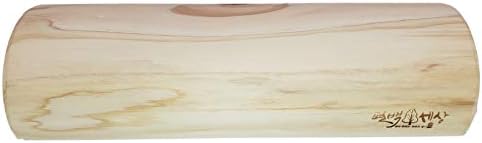 Therapeutic Wooden Pillow made of Hinoki Cypress for Stiff Neck, Shoulder Pain, Spinal Health, and Relaxation( (12 inch x 2 inch)