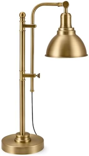 VONLUCE Rustic Desk Lamp, Adjustable Industrial Table Lamp for Home Office