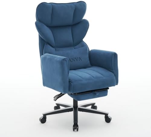 500LBS Big and Tall Office Chair, Ergonomic Cross Legged Desk Chair