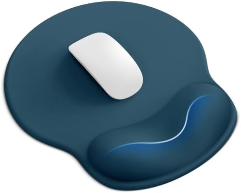 Mouse Pad with Wrist Rest for Desktop Large Ergonomic Mouse Mat(Navy Blue)
