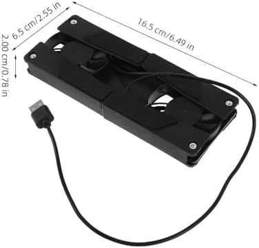 Laptop Cooling Stand with Fan, Plastic Anti Slip Feet for Office Desktop