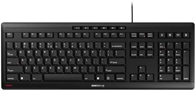 Cherry Stream Keyboard | Wired Slim Whisper Quiet | Silent Keys | Black