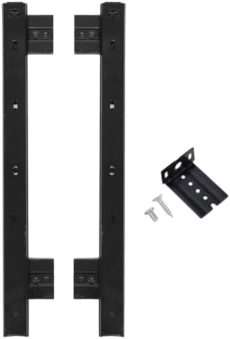 1 Set Underdesk Keyboard Tray Sliding Rails, 14-23 Inch Heavy Duty Steel Drawer Slides Ball Bearing Extension Rails Hardware Kit Pull Out Computer Keyboard Slides Quiet Mount Track Telescopic Runners
