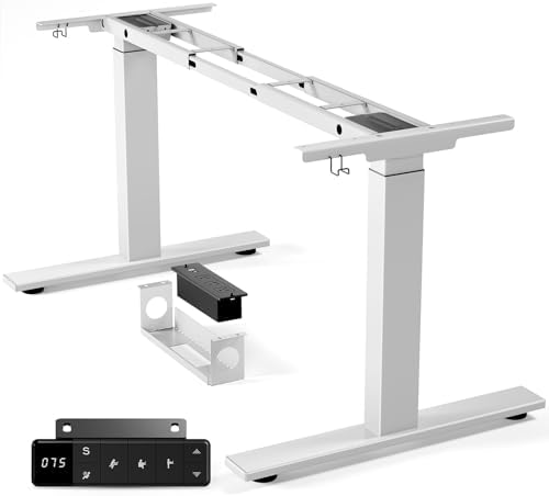 SIAGO Dual Motor Standing Desk Frame for Tops up to 75" - 280 lbs Capacity