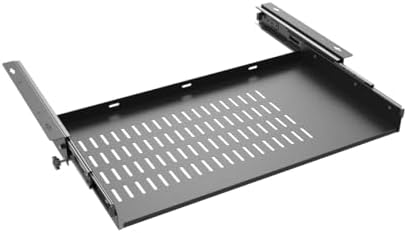 21 inch Sliding Under Desk Laptop Mount Tray with Air Vents
