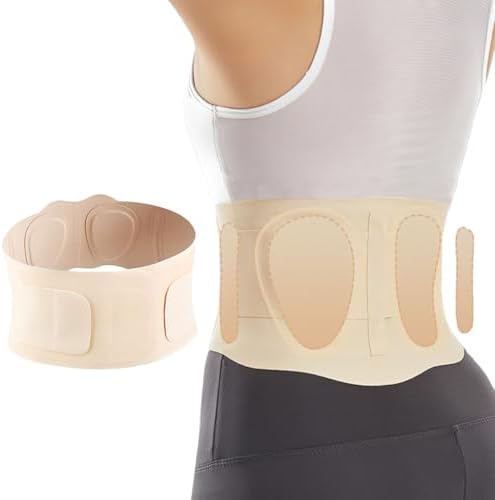 Back Brace for Lower Back Pain Women Men, Waist Support Back Support Brace Back Brace for Men Lower Back Pain Relief Products, Back Belt Sciatica Pain Relief Back Brace for Women Men (Beige, Medium)