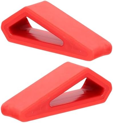PATIKIL Laptop Wedge, 4-Pack Portable Laptop Stand Computer Notebook Holder Keyboard Stand Lifter Risers Plastic Anti-Slip Ventilated Elevated Feet for Desktop Keyboard Tablet, Red
