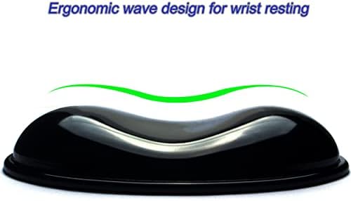 BRILA Ergonomic Silicone Mouse Wrist Rest, Cooling Silica Gel Mouse Wrist Support Pad for Office Work and Laptop Computer Gaming